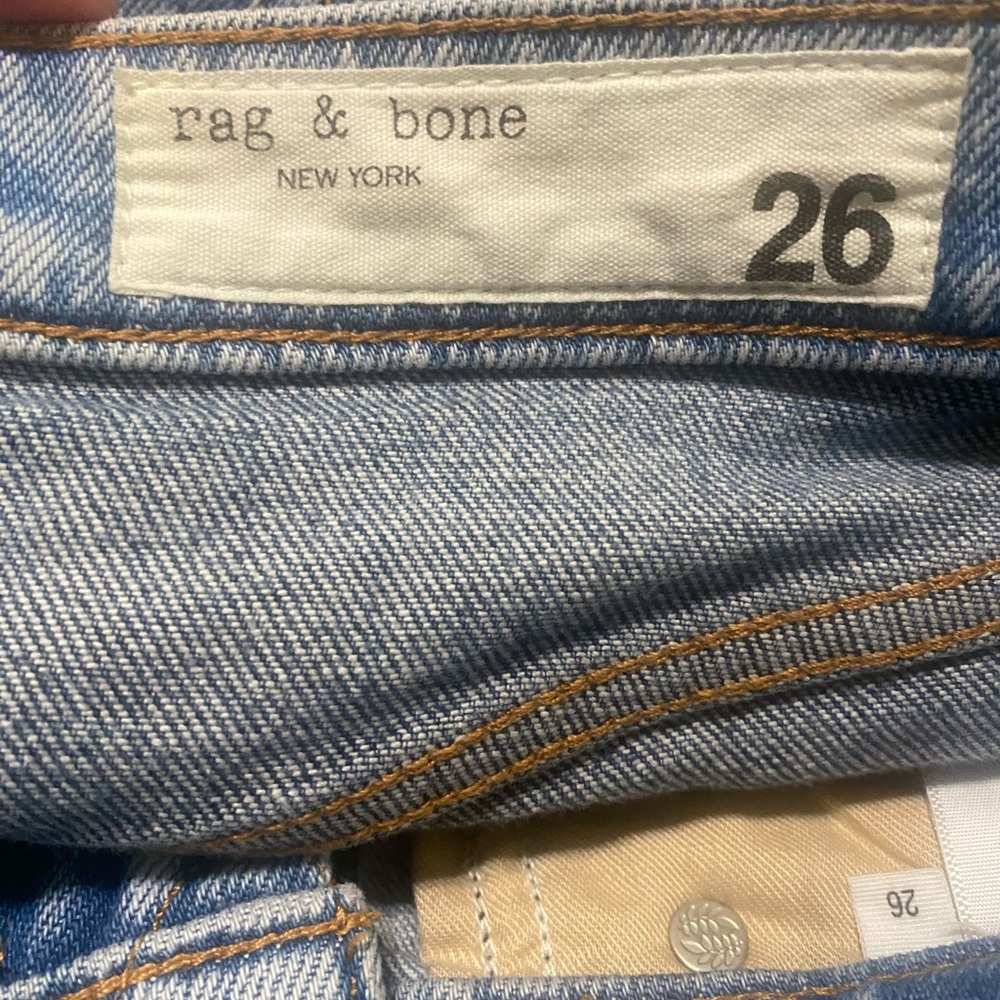 Rag & Bone Women’s Casey Two-Tone High-Rise Ankle Flare Jeans Size 26 - Picture 5 of 6